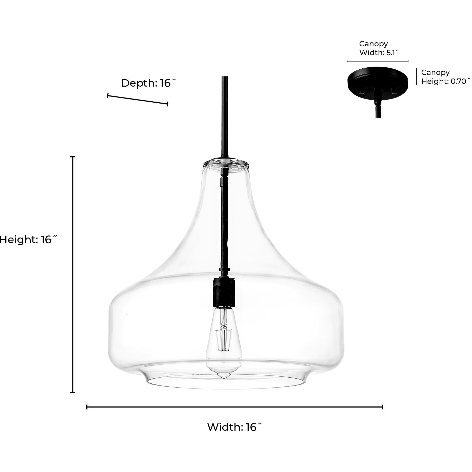 Madelynn 1 Light 16 inch Vintage Brass Pendant Ceiling Light
